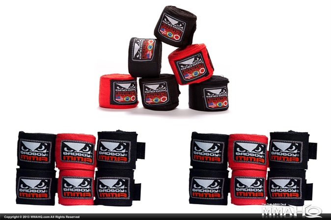 9 Pairs of Bad Boy MMA Handwraps